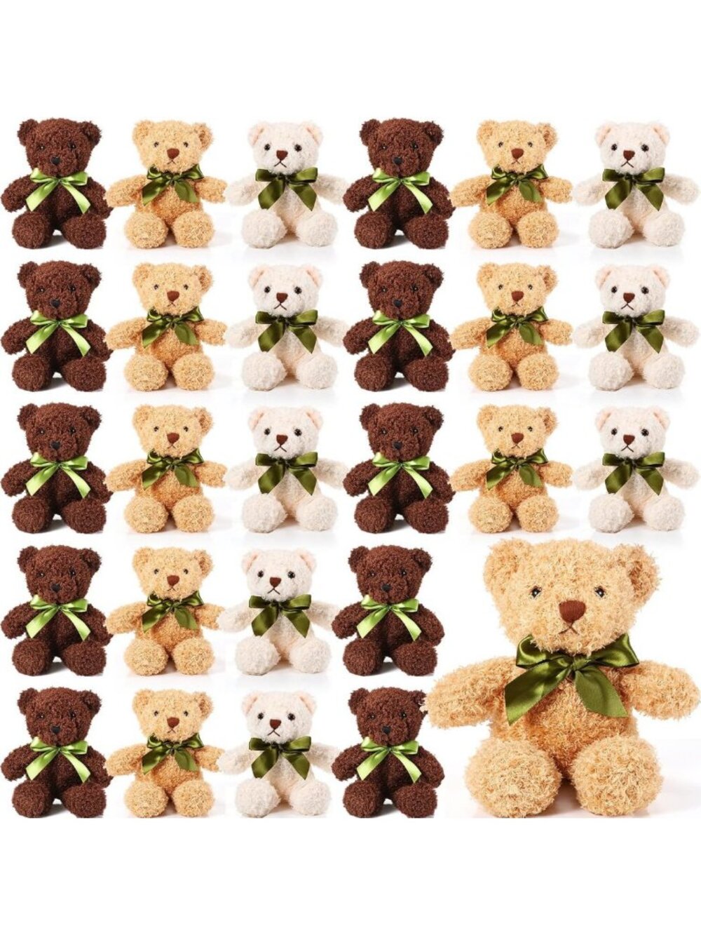 36 Pack Plush Stuffed Bears - 10" Soft Cute Animal Toys for Baby Shower & Gifts